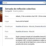 De nuevo las redes sociales sirvieron ayer a los miembros del 15-M para convocar sus próximas actuaciones.