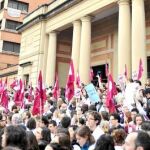 Protesta en Vall d'Hebron bajo el lema «La salud no se cierra ni se recorta»