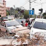 La tromba de agua causó numerosos desastres en Paterna (Valencia)