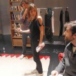 De izda. a dcha., Nur Al Levi, Raúl Sanz, Marta Etura y Gonzalo de Santiago, durante un ensayo de la obra