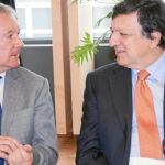 Valcárcel se reúne con Barroso para pactar políticas de auge económico
