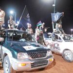 Fotografía tomada el viernes en la capital de Libia, Trípoli, durante la manifestación de una de las milicias islamistas surgidas a raíz de la guerra civil.