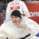 La saudí Wojdan Shaherkani hizo historia ayer en el Excel Arena de Londres