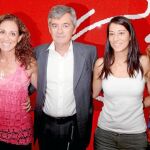 la sincronizada española está ahora en sus manos De izquierda a derecha: Ana Montero, directora técnica; Esther Jaumà, seleccionadora; Fernando Carpena, presidente; Anna Vives, equipo técnico, y Gemma Mengual, asesora