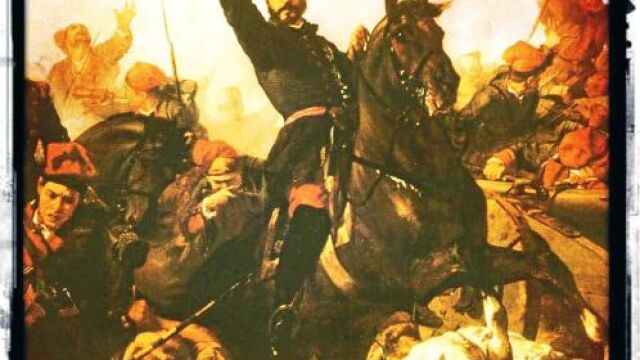El general Prim, pintado por el gerundense Francesc Sans i Cabot