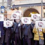 31/07/2012 Algunos trabajadores van a la huelga durante la última función de «Aida». Protestan por los primeros despidos en el Liceo pese al pacto del 22 de febrero.
