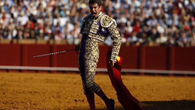 Gesto de rabia de Manzanares en La Maestranza