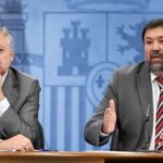 Blanco y Caamaño tras uno de los Consejos de Ministros durante la era Zapatero, podrían enfrentarse por el liderazgo del socialismo gallego