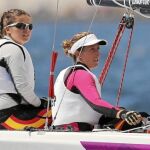 Pumariega, Toro y Echegoyen, en un momento de la regata de ayer