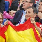 Doña Sofía, Don Felipe y Doña Letizia vibraron con España