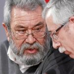 Ignacio Fernández Toxo y Cándido Méndez enfatizaron ayer en sus intervenciones el alcance de la jornada de huelga