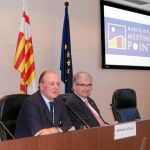 Enrique Lacalle y Jordi Cornet, ayer, en la presentación de BMP 2012