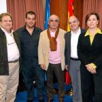 De izda. a dcha., Pedro Jiménez, Oriol Carreras, Antonio Serrano, Jordi Vergés, y Ana Larrañaga en LA RAZÓN