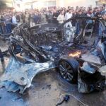 El vehículo en el que viajaba Ahmed Yabari quedó totalmente pulverizado tras el ataque hebreo
