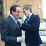 José Bono se topó con un mitin de Ciutadans en SItges