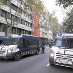 Los Mossos blindaron ayer la sede de Convergència