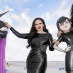 Olvido Gara (Alaska) y Mario Vaquerizo, ayer en Sitges, donde presentaron «Hotel Transilvania»