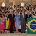 Los Reyes reciben a los expedicionarios de la XXVII Ruta Quetzal BBVA