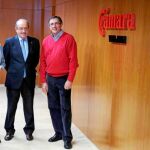 De izquierda a derecha, José Luis Vaquero, vicepresidente primero de Secot, Tomás Fernández, presidente, y José González Torrico, vicepresidente segundo