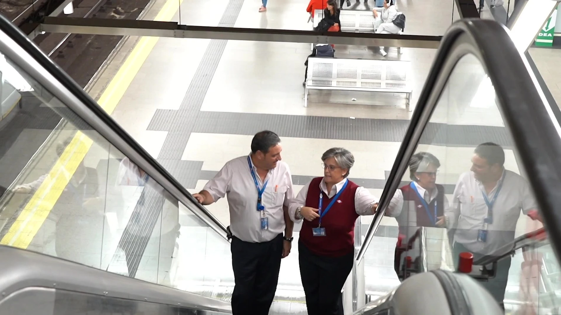 Centenario de Metro visto de la cabina del maquinista
