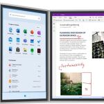 La novedad más destacada de Microsoft ha sido Surface Neo con sus dos pantallas táctiles de 9” unidas por una delgada bisagra.