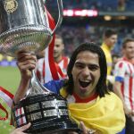 Falcao, con la Copa del Rey