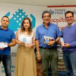 Iván Ladino y Christina Tsompanidou, beneficiarios de Red Incola, junto a Félix Revilla y Eduardo Menchaca