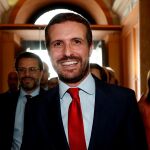 Pablo Casado, en la toma de posesión de Ayuso