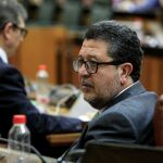 El ex líder de Vox en Andalucía Francisco Serrano, en el Parlamento de Andalucía