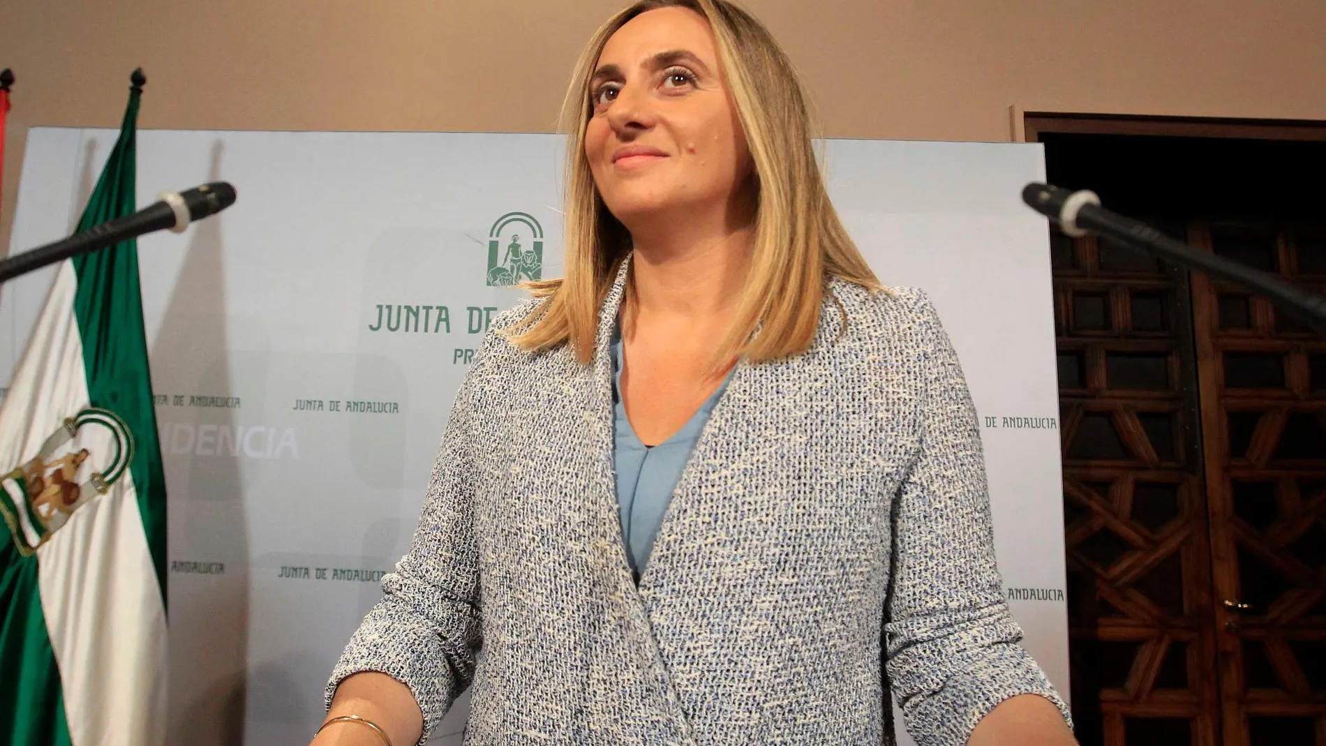 La consejera de Fomento, Marifrán Carazo, tras el Consejo de Gobierno