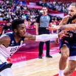 Donovan Mitchell y Fournier, en el Estados Unidos-Francia