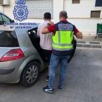 Momento de la detención del joven