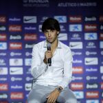 Joao Félix, durante su presentación como jugador del Atlético
