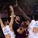 Nikola Mirotic, en el partido ante el Baskonia en el Palau