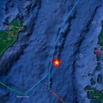 Mapa donde se puede ver el registro del sismo