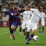 Así ha sido el estreno de Griezmann con el Barcelona... Con susto