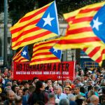 Manifestación en Barcelona convocada por la ANC bajo el lema "Acabemos lo que empezamos. Ganemos la independencia"/Efe
