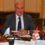 El consejero de Agricultura y Ganadería, Jesús Julio Carnero, durante la Conferencia Sectorial sobre el ramo celebrada en Madrid