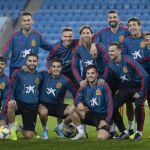 Ramos posa con sus compañeros de selección