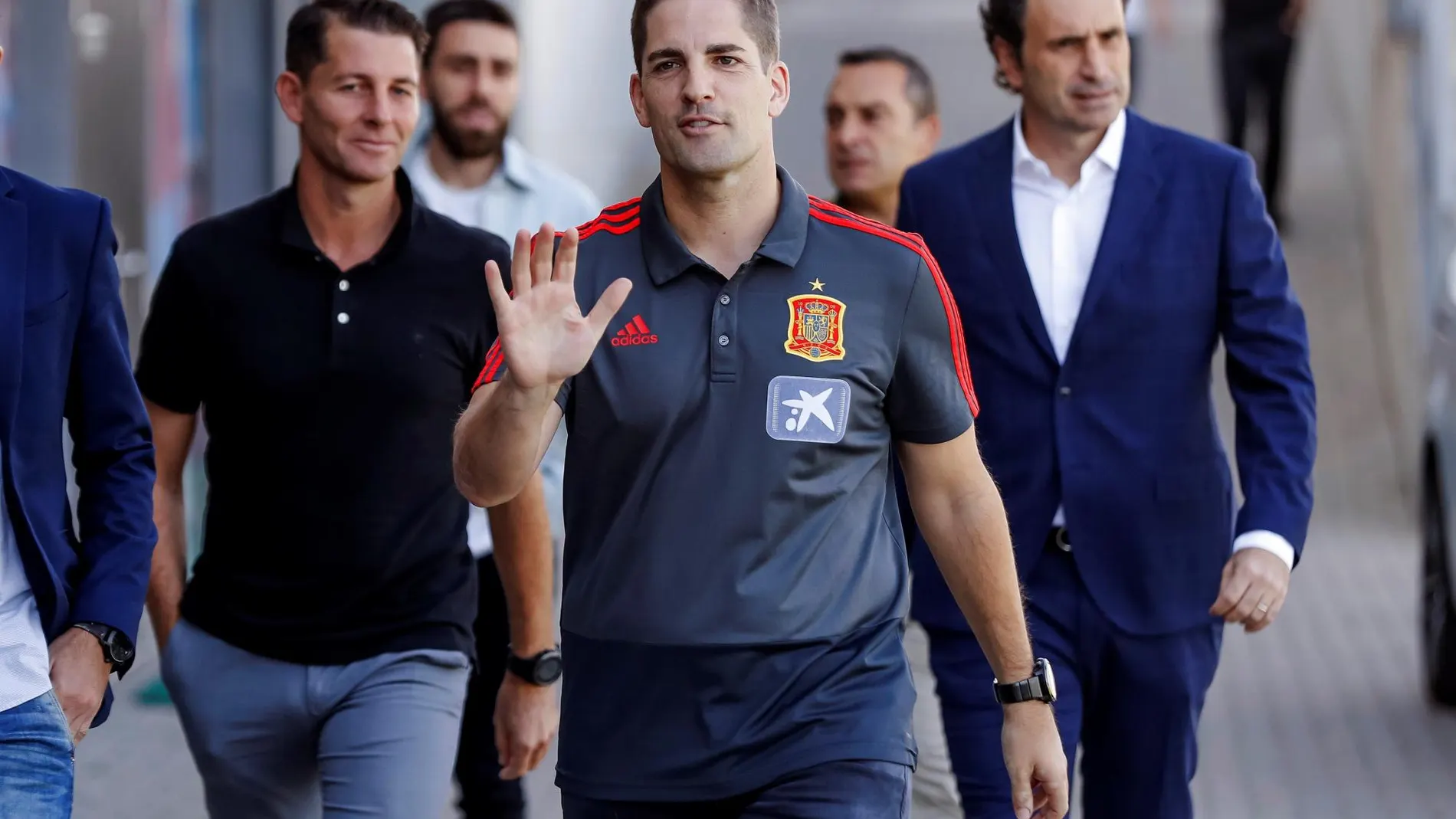 El entrenador de la selección española de fútbol, Robert Moreno