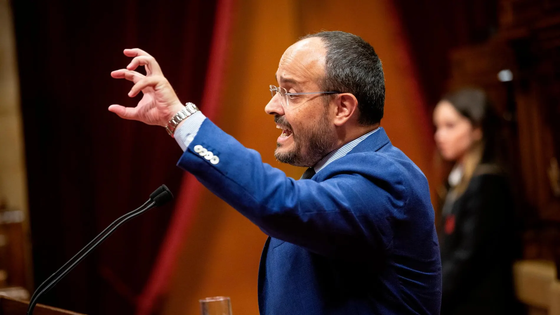 Alejandro Fernández, en una intervención, hoy