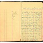 Una de las páginas del cuaderno de poesías de Bonnie &amp; Clyde con una pieza de la primera: «La historia del suicida Sal» / Ap
