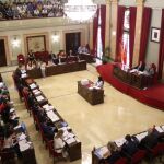 El Pleno del Ayuntamiento de Murcia aprobó ayer, con los votos a favor de PP y Cs, el proyecto de Presupuestos de 2019 para el municipio