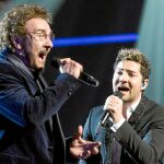 En la semifinal, David Bisbal cantó con su finalista, el tenor Ignacio Encinas. Foto: Atresmedia
