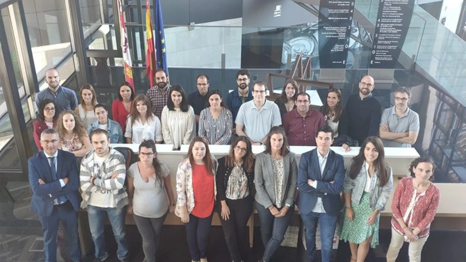 Los jóvenes participantes en el Programa «Gestidi»