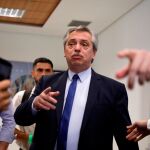 El candidato peronista Alberto Fernández, hoy en Madrid/EFE