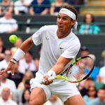 Rafael Nadal en su enfrentamiento ante Sam Querrey
