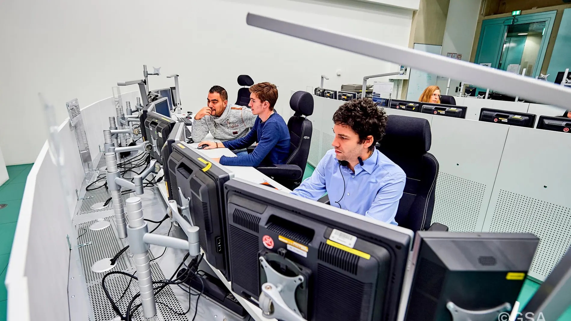 Centro de control del sistema Galileo en Alemania.