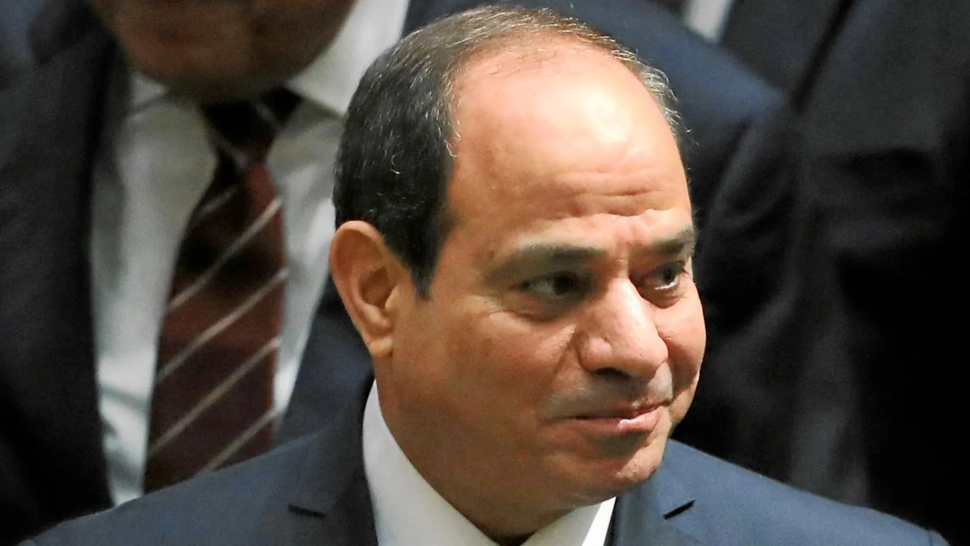 El presidente de la ONU, Abdel Fattah al Sisi,ayer durante su participación en la Asamblea General de la ONU