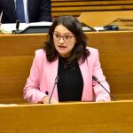 Oltra, como vicepresidenta primera, abrió la ronda de comparecencias parlamentarias para explicar las líneas generales de las conselleries